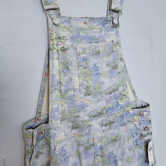 NWT Anthropologie Pilcro Cut-Off Short Overalls | 30 - Picture 6 of 6